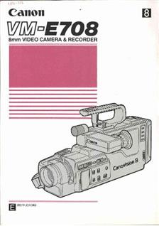 Canon E 708 manual